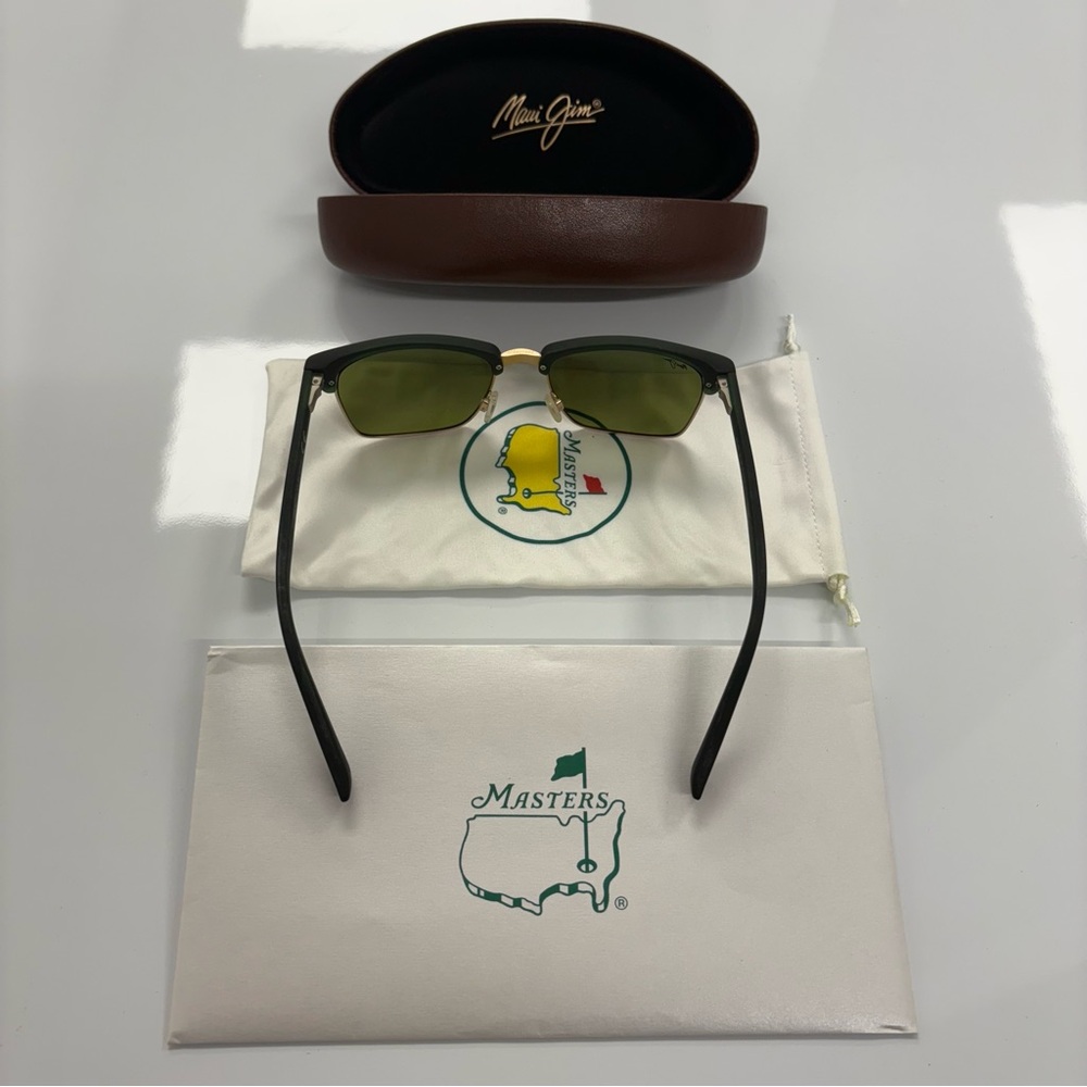 Maui Jim Masters Tournament Sunglasses Limited Edition Polarized Wooden Box COA